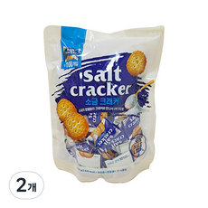 사무실 탕비실 과자 간식 소금 크래커, 500g, 2개