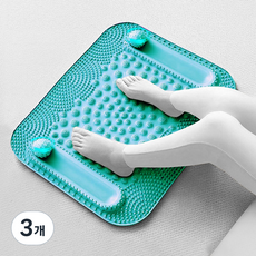 비바베이직 발바닥 지압매트 발 지압판 대형, 민트, 3개