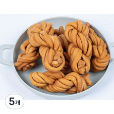 [고소하고 바삭한] 20년전통 뻥튀기곡물나라 옛날꽈배기 추억의 전통 간식 수제 도넛 스타일 과자 추천, 5개, 170g