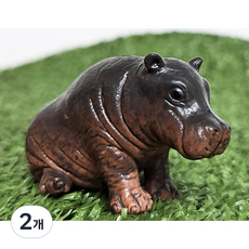 반디토이 아기하마 피규어 새끼하마 아기동물모형 / 재고보유 당일발송, 2개