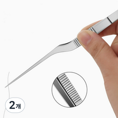 보우마켓 귀집게 핀셋, 2개, 1개입