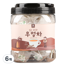 [식물유래 안심 생분해필터] 미담식품 우엉차 삼각티백, 6개, 100개입, 1g