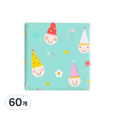 잇츠K 포장지, 60개, 스마일 파티 디자인 선물 포장지