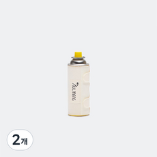 불멍 캔버스 부탄가스 워머 감성 캠핑 가스통 케이스, 아이보리, 2개