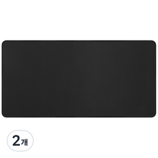 XL XXL 마우스 패드 80x30 CM 90X40 CM 올 블랙 마우스 패드 책상 패드 천연 고무 미끄럼 방지 먼지 방지 세탁 가능 미세한 모서리 컴퓨터 사무실 책상에 적합합니다, 2개, 60x30CM