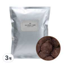 푸드길 르본 다크 코팅 컴파운드 초콜릿, 1kg, 3개