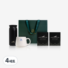 루와리치 루왁커피 드립백 선물세트 캠핑 홈카페 머그컵 텀블러, 4세트, 더블 드립백 혼합 세트