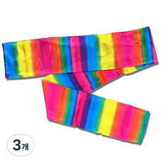 JL매직 스카프 색이 바뀌는 시각 연출 마술 컬러체인징스트리머 무지개색 고급형, 3개
