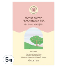뉴올티 허니 구아바피치 블랙티 꿀차, 5개, 1.5g, 10개입