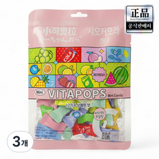 샤오카오라 비타팝스 무설탕 민트캔디 12가지 맛, 3개, 60g