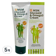 나담 MSM 글루코이드 오메가3 크림, 120ml, 5개