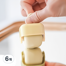 유즈베러띵 휴대용 포켓 미니 돌돌이 옐로우, 6개