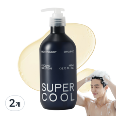 멘톨로지 슈퍼 샴푸, 495ml, 2개