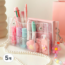 화장품 모양 문구 세트 생일 학용품 선물 행사 답례품, 5개, 단일