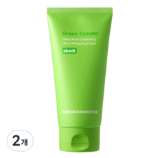 성분에디터 그린 토마토 딥 포어 클렌징 울트라 휘핑 폼, 120g, 2개