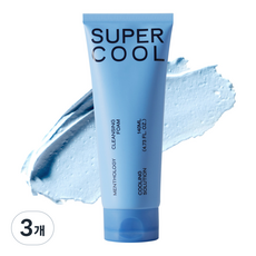 멘톨로지 쿨링 폼클렌징 모공 딥클렌징 지성 케어, 140ml, 3개