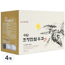 수담조청유과 선물세트 수담한과, 500g, 4개