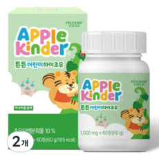 애플킨더 튼튼 하이초유 어린이 비타민 60g, 60정, 2개
