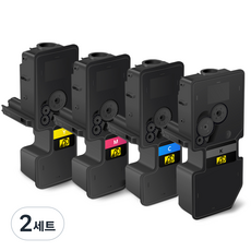 모노테크 교세라 호환토너 세트 TK-5244, 2세트, 표준용량/4색