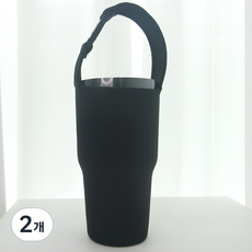 띵크프로덕트 텀블러 파우치 빅사이즈 900ml, 블랙 대형(900ml), 2개
