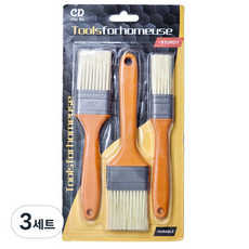 바이트 다용도 나일론 페인트 오일 브러쉬 붓 3종 세트, 3세트