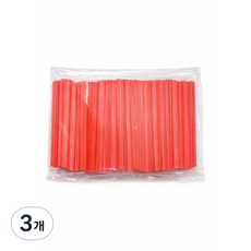 커피스틱 머들러 레드 12cm 벌크포장 일회용 커피빨대 카페용, 3개, 1000개