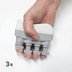 모나베이 손악력기 강도조절 기타 피아노 손가락운동기구, 3개, 그레이