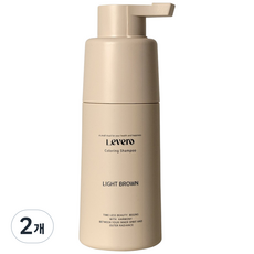 르베로 맥주효모 새치커버 염색 샴푸 라이트브라운, 2개, 300ml