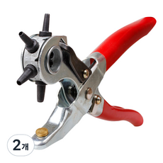 가죽 펀칭기 기본형 벨트 구멍 펀치 타공, 2개, (기본형펀칭기)