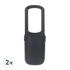 더하임 실리콘 다용도 유모차 자전거 컵홀더, 2개, 블랙