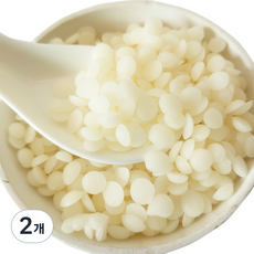 비즈왁스 정제 화이트 밀랍, 2개, 2kg