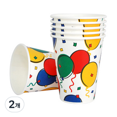 피플스파티 파티컵 240ml 풍선파티 18P, 2개, 18개