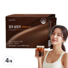 뉴트리턴 칼로 슬림컷 아메리카노맛 다이어트 커피 가르시니아 내장지방 팔뚝살, 4개, 92.4g