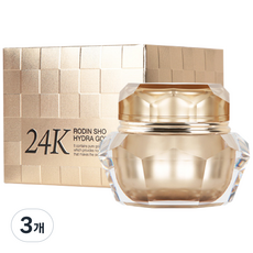 코리아나 로댕쇼 24K 하이드라 골드 수분 보습 영양 크림, 3개, 50ml