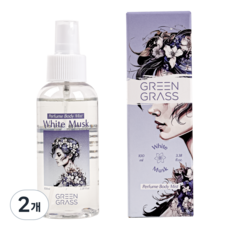 그린그라스 퍼퓸 바디 미스트_화이트머스크, 100ml, 2개