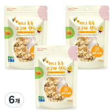 허니 촉촉 고구마 샌드 말랑말랑 강아지간식, 6개, 150g, 호박고구마