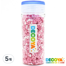 데코야 체리블라썸 믹스간편용기 (스프링클/제과제빵/데코), 5개, 85g