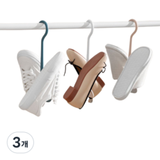 소중한가족 신발 건조기 건조대 걸이, 3개, 핑크베이지