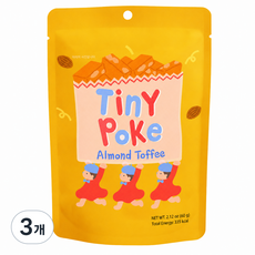 티니포크 프리미엄 꿀 아몬드 카라멜 사탕, 3개, 60g