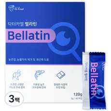 닥터카엘 벨라틴 강아지 영양제 고함량, 3박스, 눈물개선/눈건강, 40정 3박스, 눈물개선/눈건강, 40정