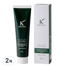 청아녹차 케라스틴 헤어컬러 염색약, 청아녹차 염색약-10CR 오렌지, 2개