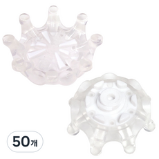 예코 골프화 징 스파이크 교체 FT3.0 타입, L(투명+화이트), 50개