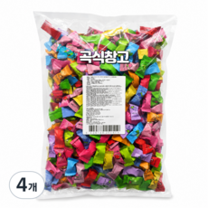 곡식창고 무설탕 비타민C 캔디 12가지맛 과일 사탕, 4개, 500g