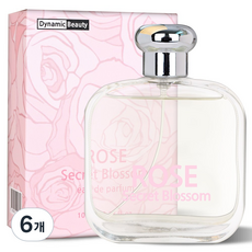 다이나믹뷰티 로즈 시크릿블라썸 오드퍼퓸 (대용량) 후르티 플로럴향 / 부향률 15%에서 20%로 UP, 6개, 100ml