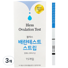 블레스 AI기반 스마트 배란테스트기, 3개, 15개입