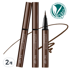 더엔비피 워터프루프 미니 아이라이너 0.6g, 브라운, 2개