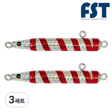 FST 대구봉메탈 홀로그램 야광 대구 봉돌 봉메탈 지그 2P, 3세트, 2개입