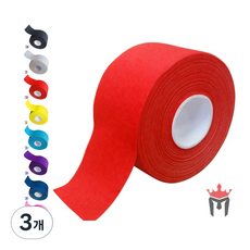 링사이드코리아 마이스터 철봉그립 테이프 미끄럼방지 바 손잡이 케틀벨 악력기 덤벨 테이핑, 빨강, 3개