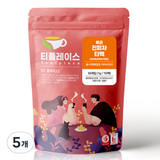 티플레이스 국산 100% 볶은 진피차 삼각티백 50티백 전통차 허브차 침출차, 5개, 50개입, 1g