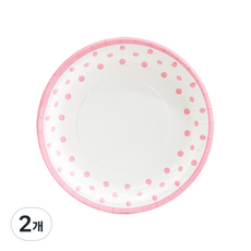 피플스파티 파티접시 라인도트 18cm, 18개, 2개